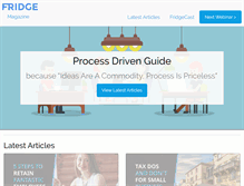 Tablet Screenshot of fridgemagazine.com